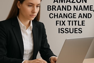 create or change amazon brand name and resolve title issue