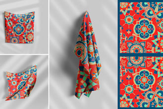 create a custom paisley or streetwear bandana print