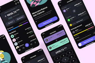 create crypto wallet app, blockchain web or app, trustwallet clone, ai saas app
