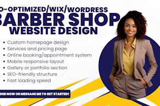 barber shop website hair salon website, barber booking website, wordpress barber