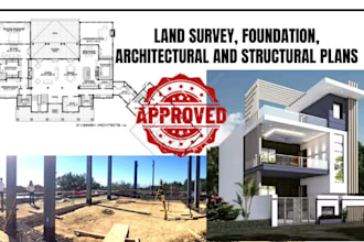 do land survey, foundation plan, architectural plan, structural plan, fl, ny, tx