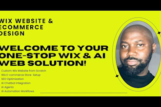 design and build professional wix website and ecommerce