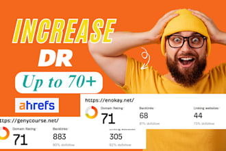 increase ahrefs domain rating DR up to 70 safely and organically