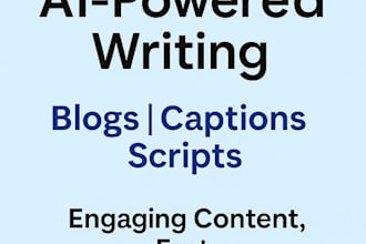 write engaging blog posts, instagram captions, or youtube scripts using ai