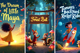 illustrate children story book illustration, children story, picture book