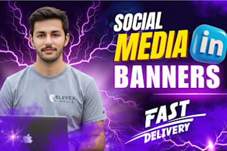 do professional linkedin help and profile banner expert, marketing setup