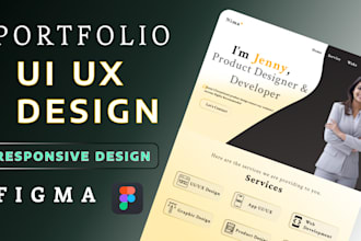 do custom UI UX design website, portfolio, landing page in figma