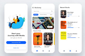 develop book marketplace app, e bookstore app, used book trading app