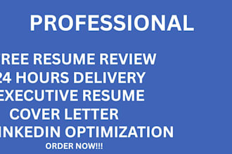 create a professional federal and executive resume that will be ats compliant