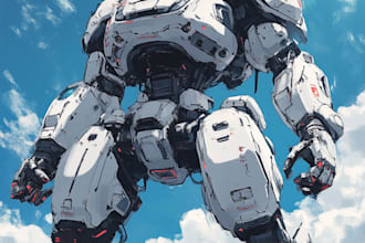 draw gundam, transformer, robot, armor, and mecha, concept