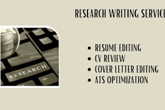 review and edit your CV, resume, and cover letter