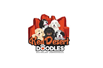 make exceptional fun new logo for red desert doodles