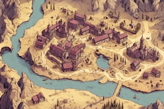 vector map country map fantasy map cartography
