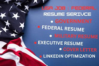 provide a federal job resume writing service