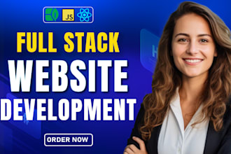 do website development as full stack web developer, front end, backend developer