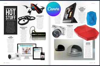 create, editable ecommerce tech gadgets sales product catalog pdf in 48hr