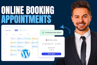add a professional booking form or appointment booking system to your website