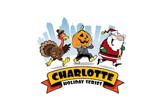 design mascot colorful charlotte holiday series logo