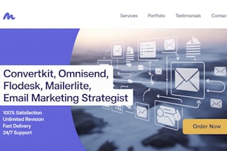 be your convertkit, omnisend, mailerlite, flodesk email marketing strategist