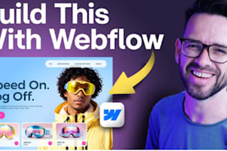 design, develop or redesign a custom webflow website or landing page