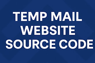give you a full temp mail website with source code