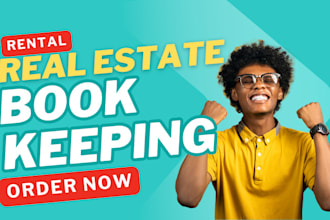 do real estate rental property management bookkeeping on bookquicks online