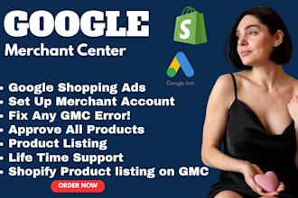 set up google merchant center and shopping ads campaign for your shopify store
