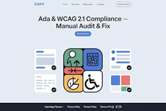 do manual audit and fix ada accessibility compliance wcag tier aa, aaa sec 508