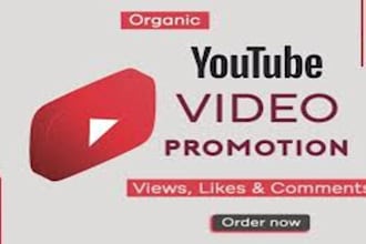 organic youtube video promotion to boost views and subscribers