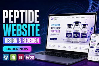 build fda compliant peptide website, research peptide, ecommerce peptide store