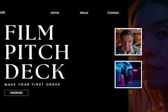 design a stunning pitch deck for film, TV series
