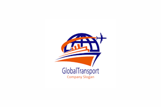 craft a custom global shipping or logistics company logo