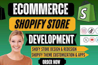 do shopify ecommerce website shopify development shopify store design redesign