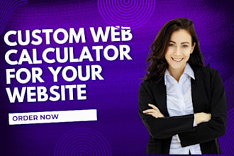 create custom web calculator for your website, wordpress website development