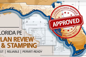 review professionally stamp your florida engineering plans for permit approval