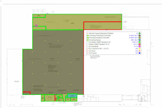 do detailed cost estimation for flooring and paint