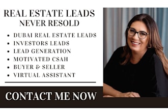 generate dubai real estate lead investor leads buyer leads off plan ads campaign