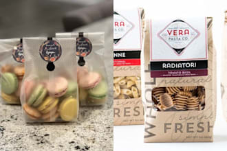 create product pouch design, packaging design, food packaging, and bag design