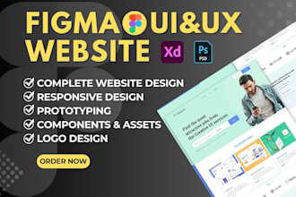 design figma website, figma landing page, website mockup