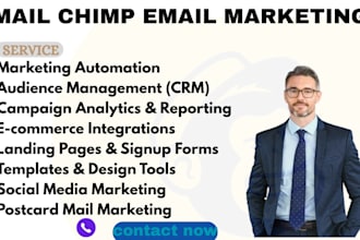 do mailchimp email marketing template design and newsletter automation