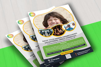 charity nonprofit ngo flyers or posters that inspire action