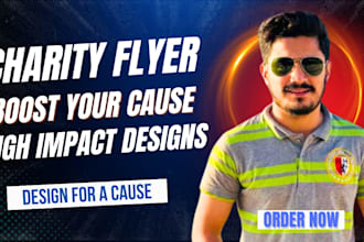 charity nonprofit ngo flyers or posters that inspire action