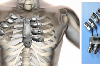 3d medical orthopedic cast medical device human anatomy and biomedical implants