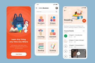 create mobile app development, kid game app, learning app,mobile app development