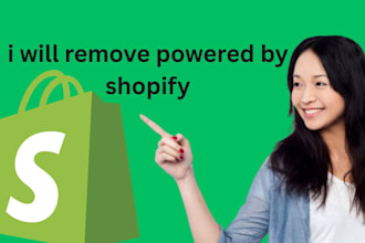 remove powered by shopify link from your website