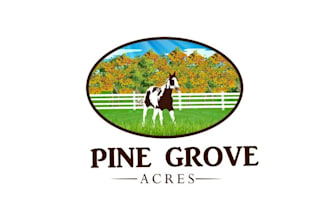 design ideal aesthetics horse farm logo