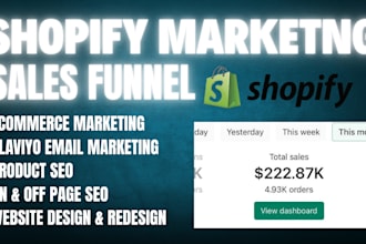 boost shopify marketing sales SEO high converting ecommerce sales funnels