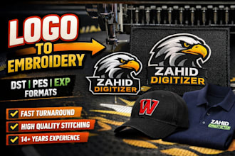 convert image or logo to embroidery dst pes exp file