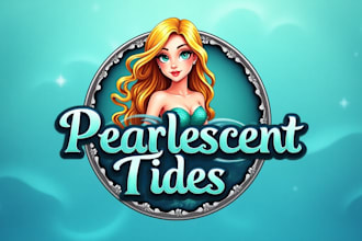 do unique mermaid logo design 1 day