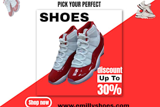 design food flyer,shoe flyer and posters within 24hrs